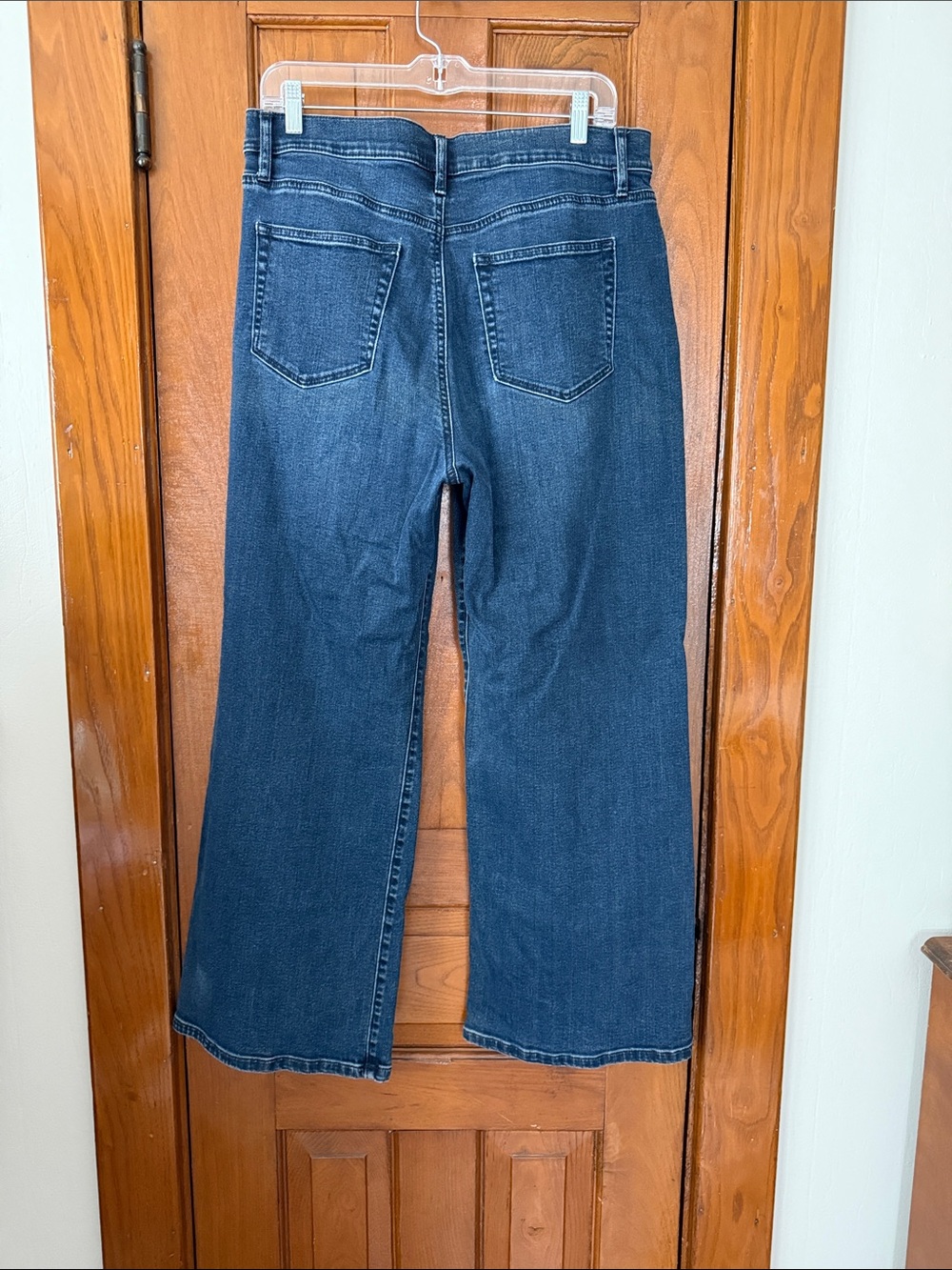 Ann Taylor Dark Blue Wide Leg Jeans - Picture 2 of 3
